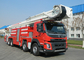 Shanghai Jindun Sinotruk Howo / Volvo Water Tower Fire-Fighting Truck 60meters 8x4
