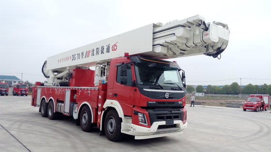70 Meter Turntable Ladder Truck Rescue And Fire Fighting Vehicle