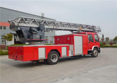 32m Working Height 4x2 Drive Six Seats Aerial Ladder Fire Truck with Water Tank