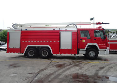 Red Painting 6×4 Drive Water Tower Fire Truck Welding Structure 20m Working Height